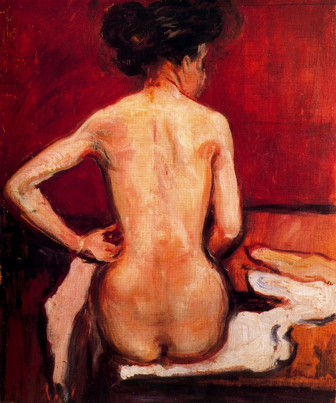 Nude, 1896 - Edvard Munch Painting